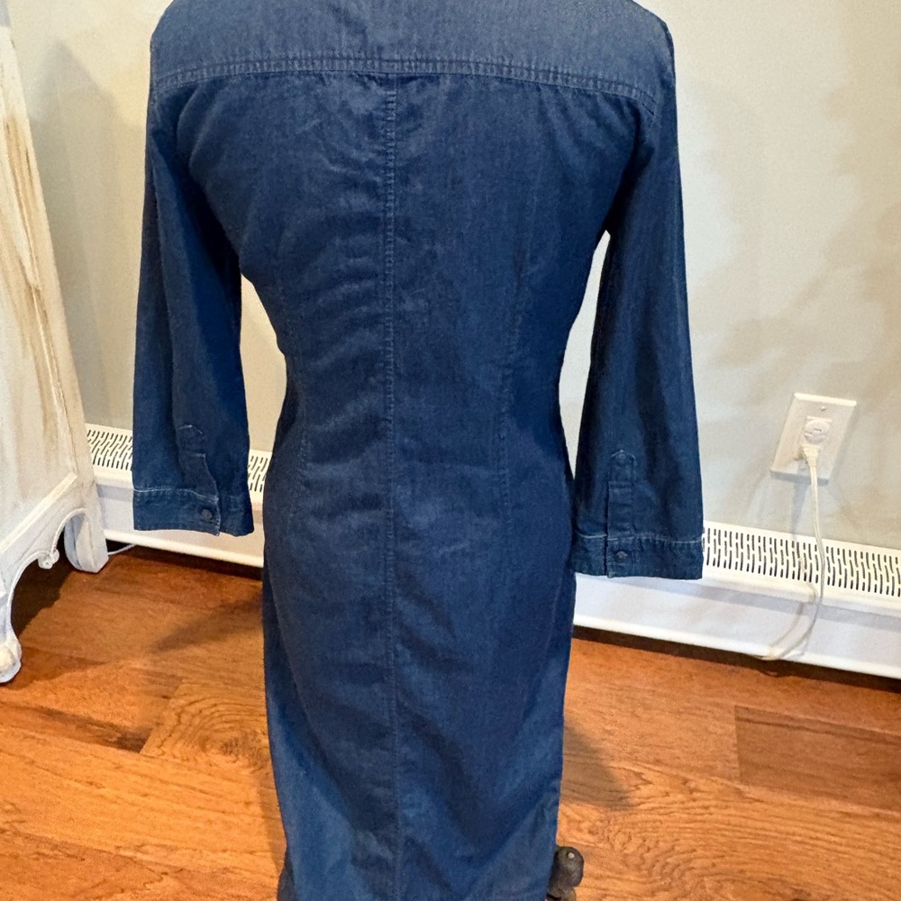 LOFT Denim Shirt Dress - Picture 6 of 7